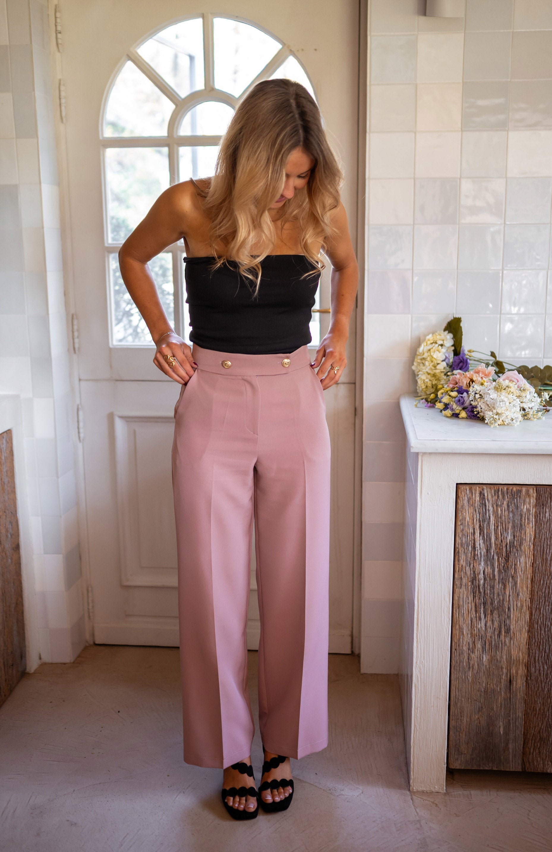 Pantalon Maona vieux rose Easy Clothes