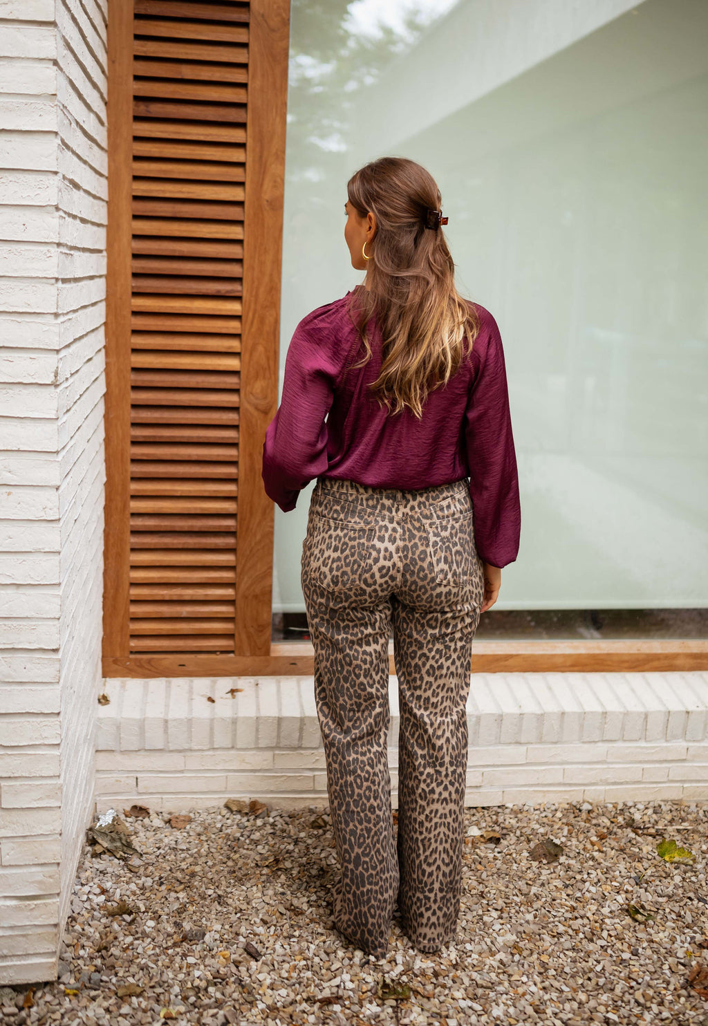 Janelle blouse - burgundy