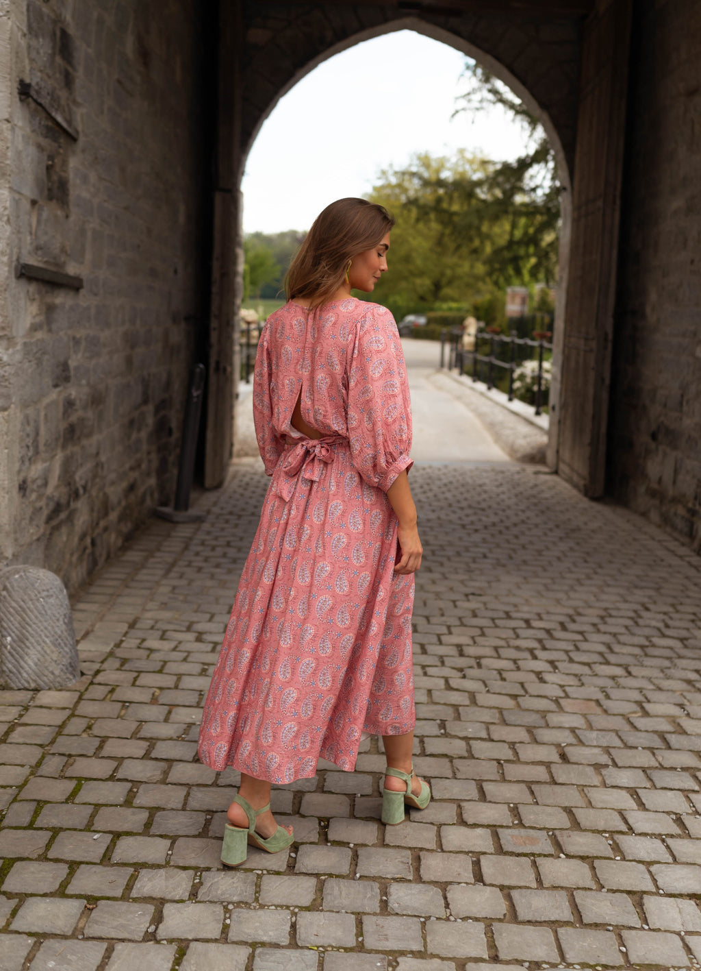 Karlou blouse - pink patterned