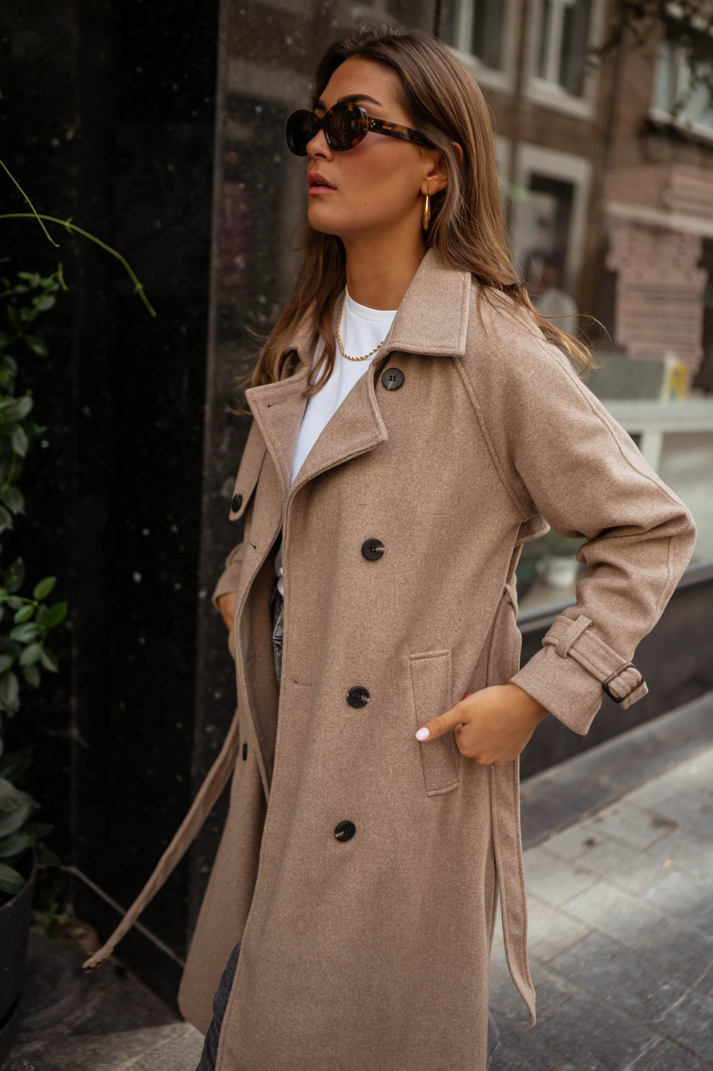 Jannah coat - taupe