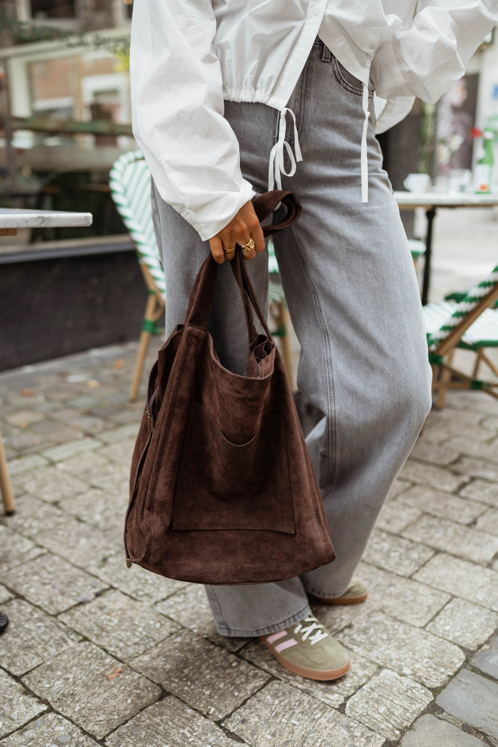 Sac Pascal - en daim brun