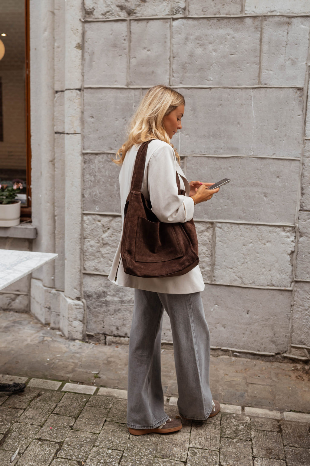 Pascal bag - brown suede