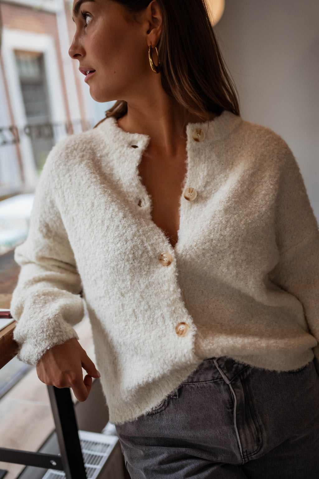 Gemina cardigan - ecru