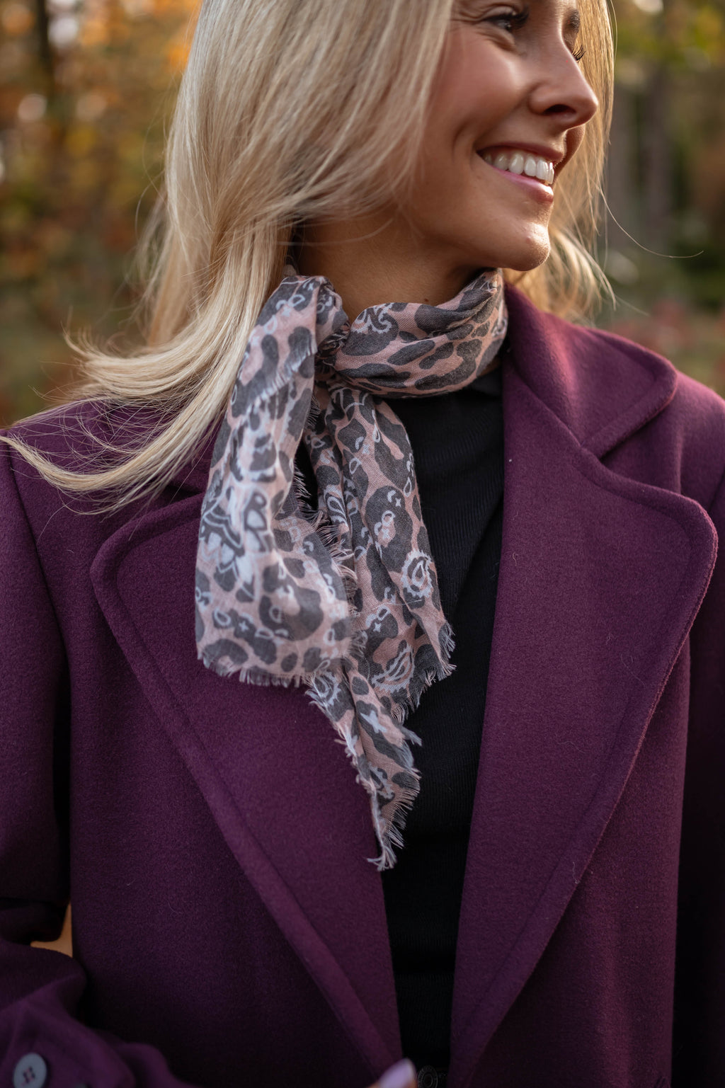 Foulard Clélia - léopard