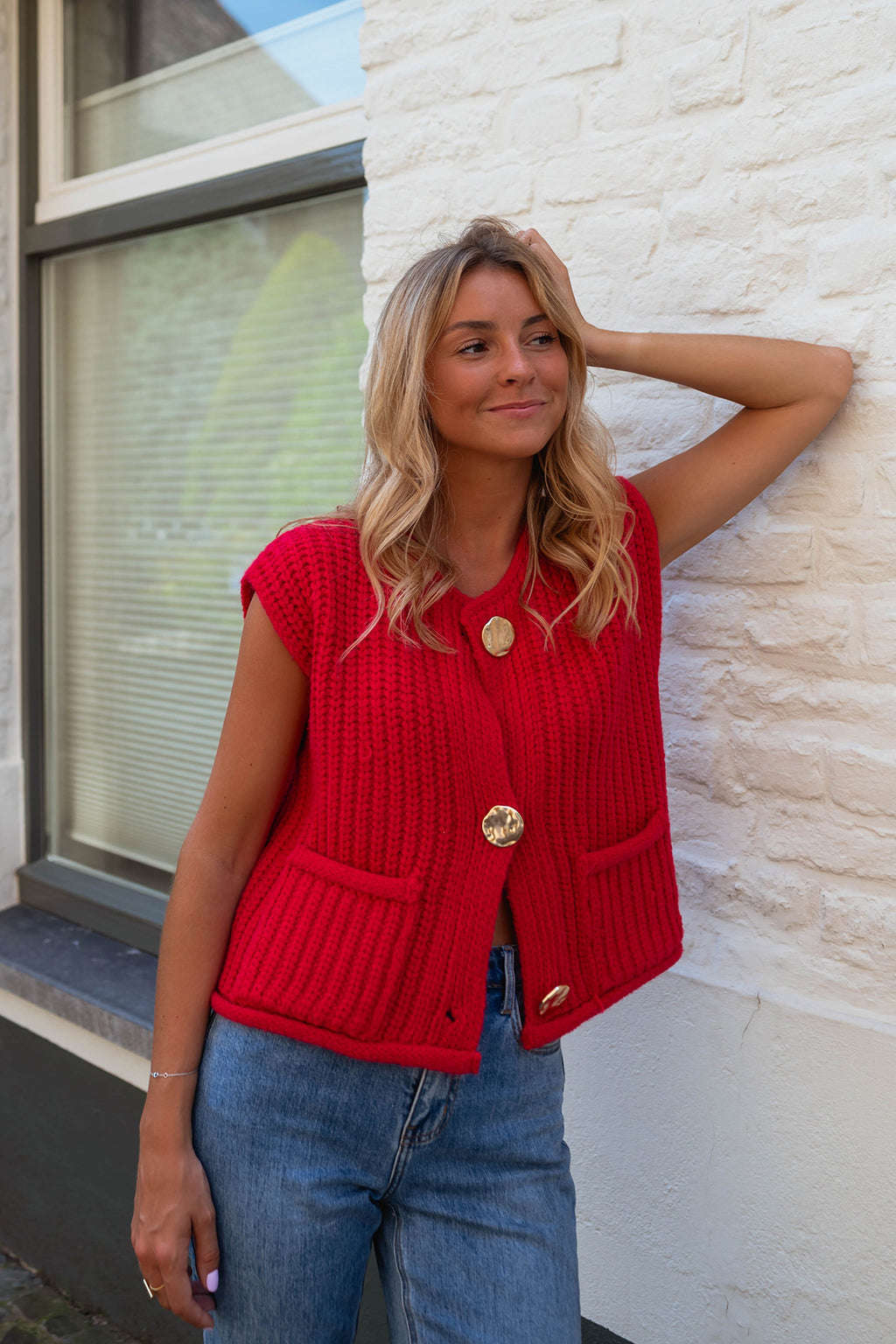 Gilet Corrine - rouge