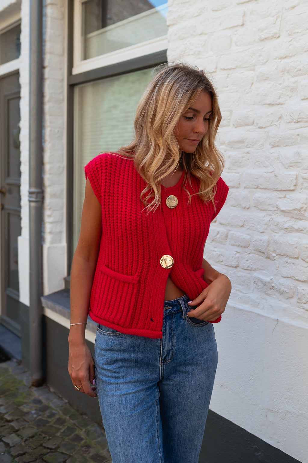 Gilet Corrine - rouge