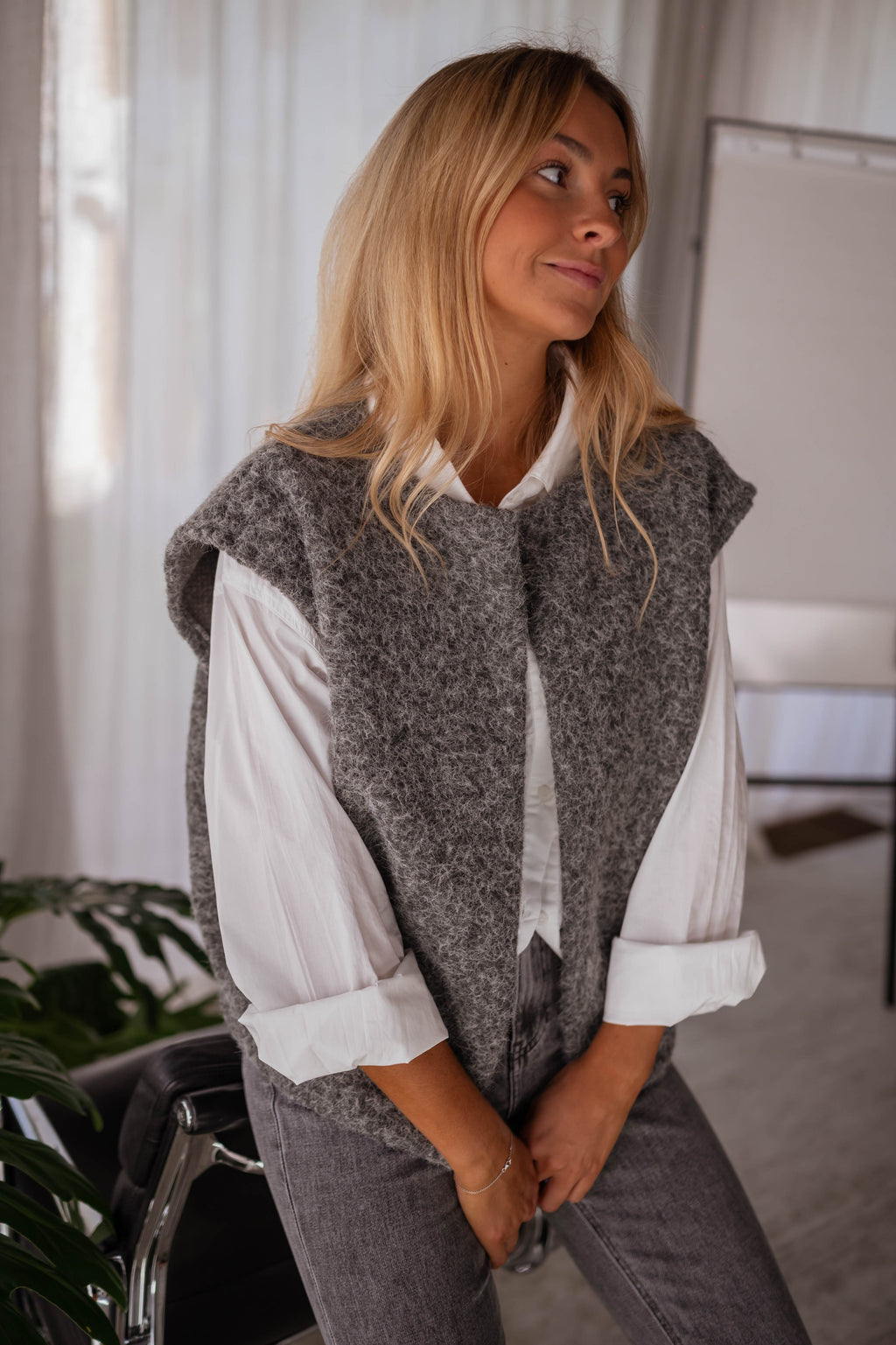 Lander cardigan - grey 