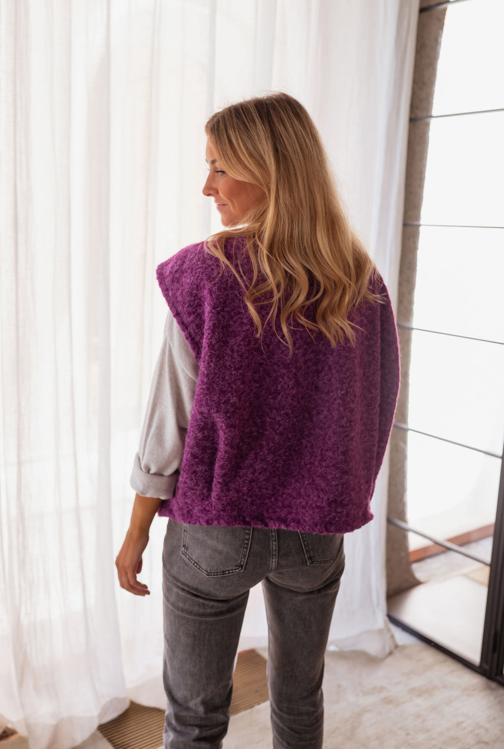 Lander cardigan - purple 