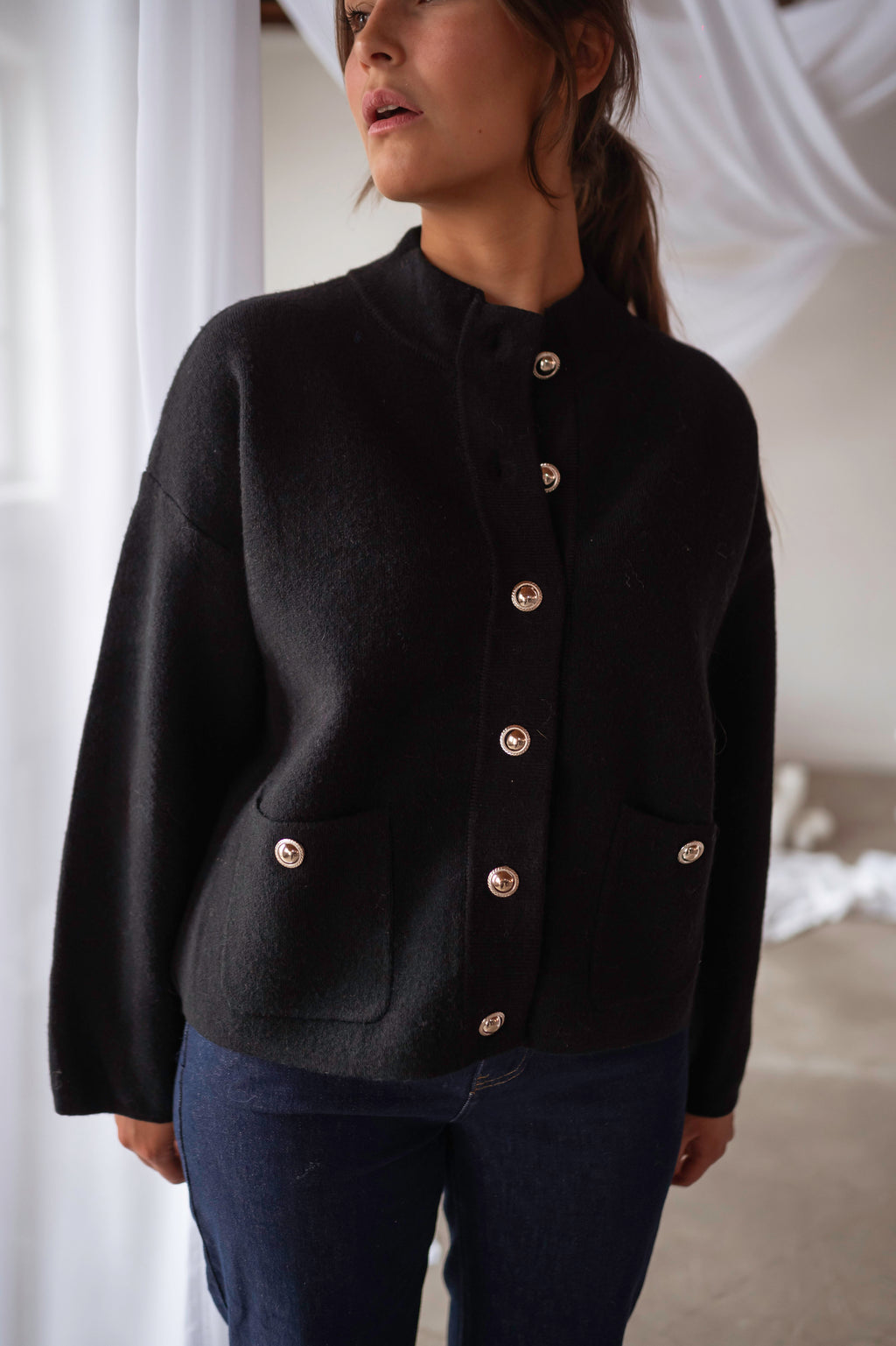 Livia cardigan - black