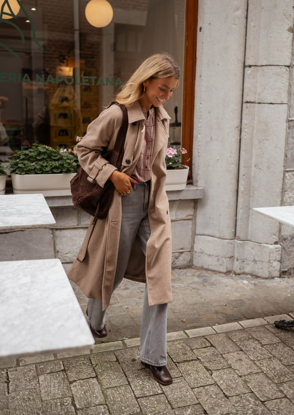 Manteau Jannah - taupe