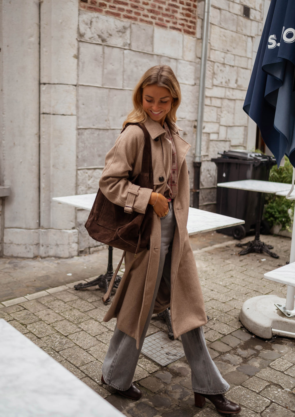 Manteau Jannah - taupe