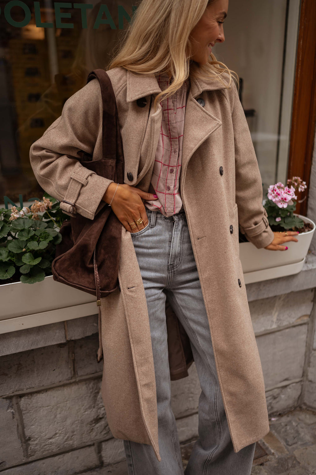 Manteau Jannah - taupe