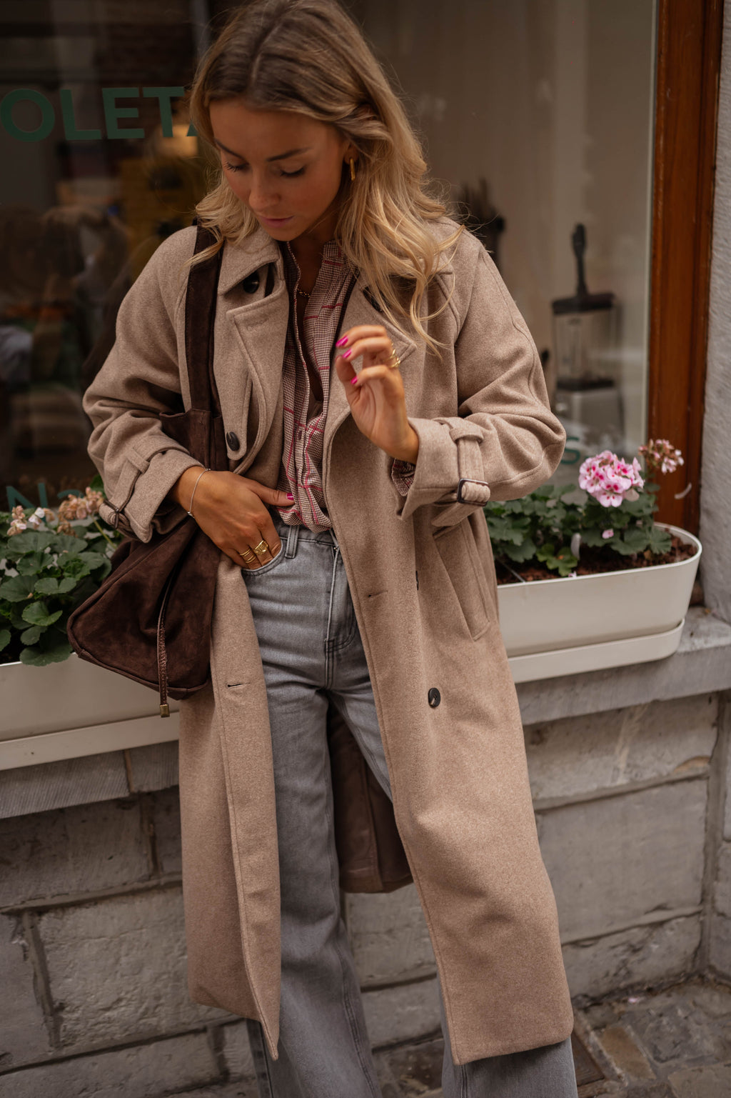 Manteau Jannah - taupe