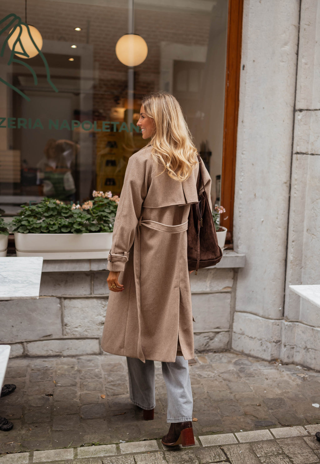 Jannah coat - taupe