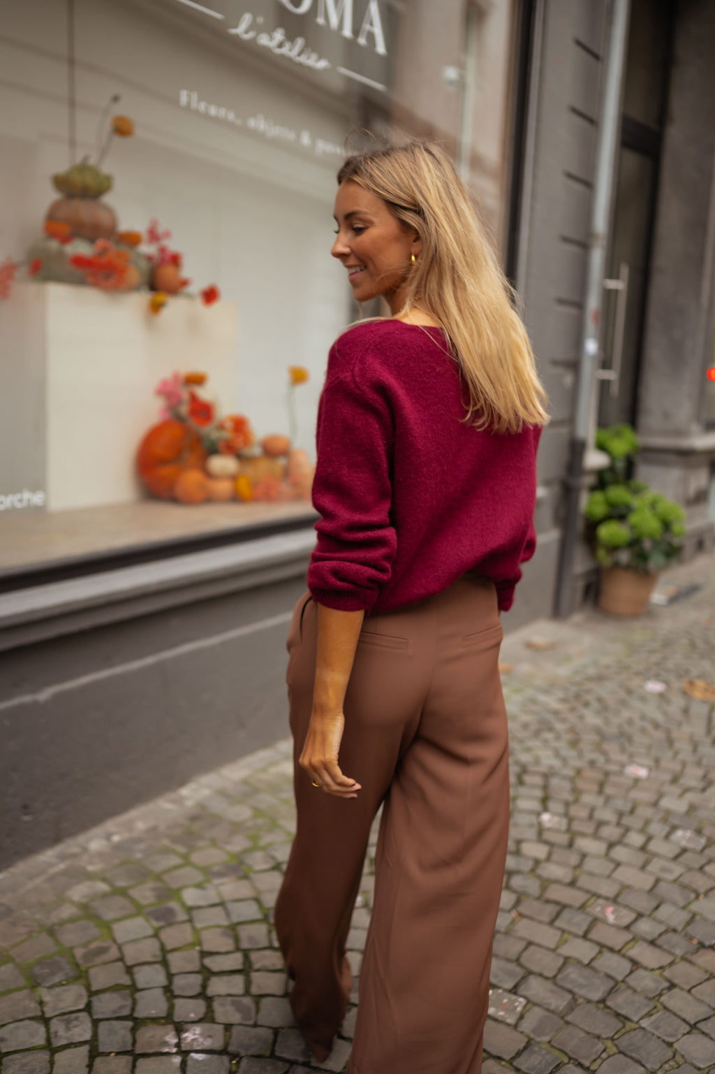 Martina sweater - burgundy