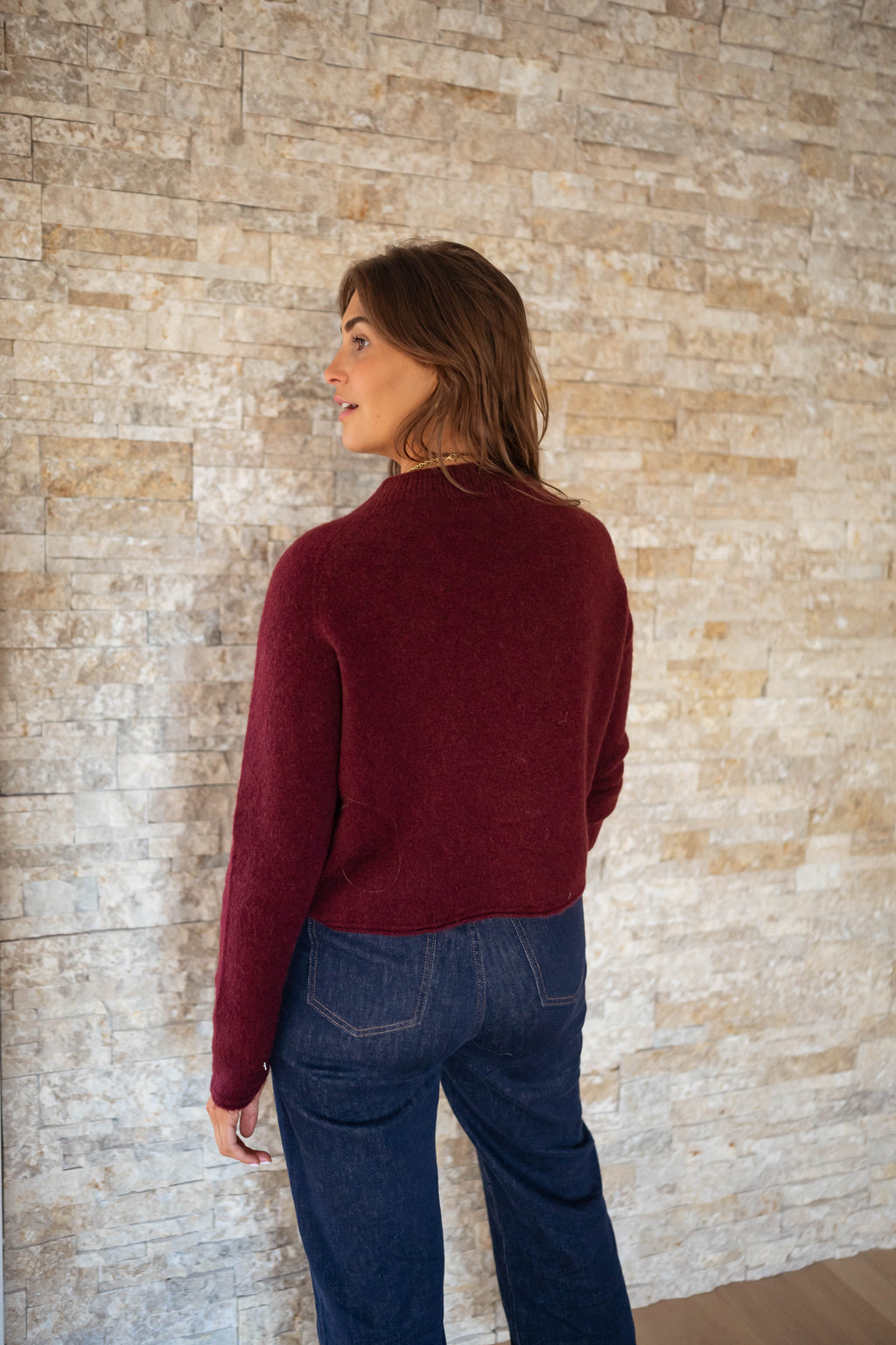 Shana sweater - burgundy