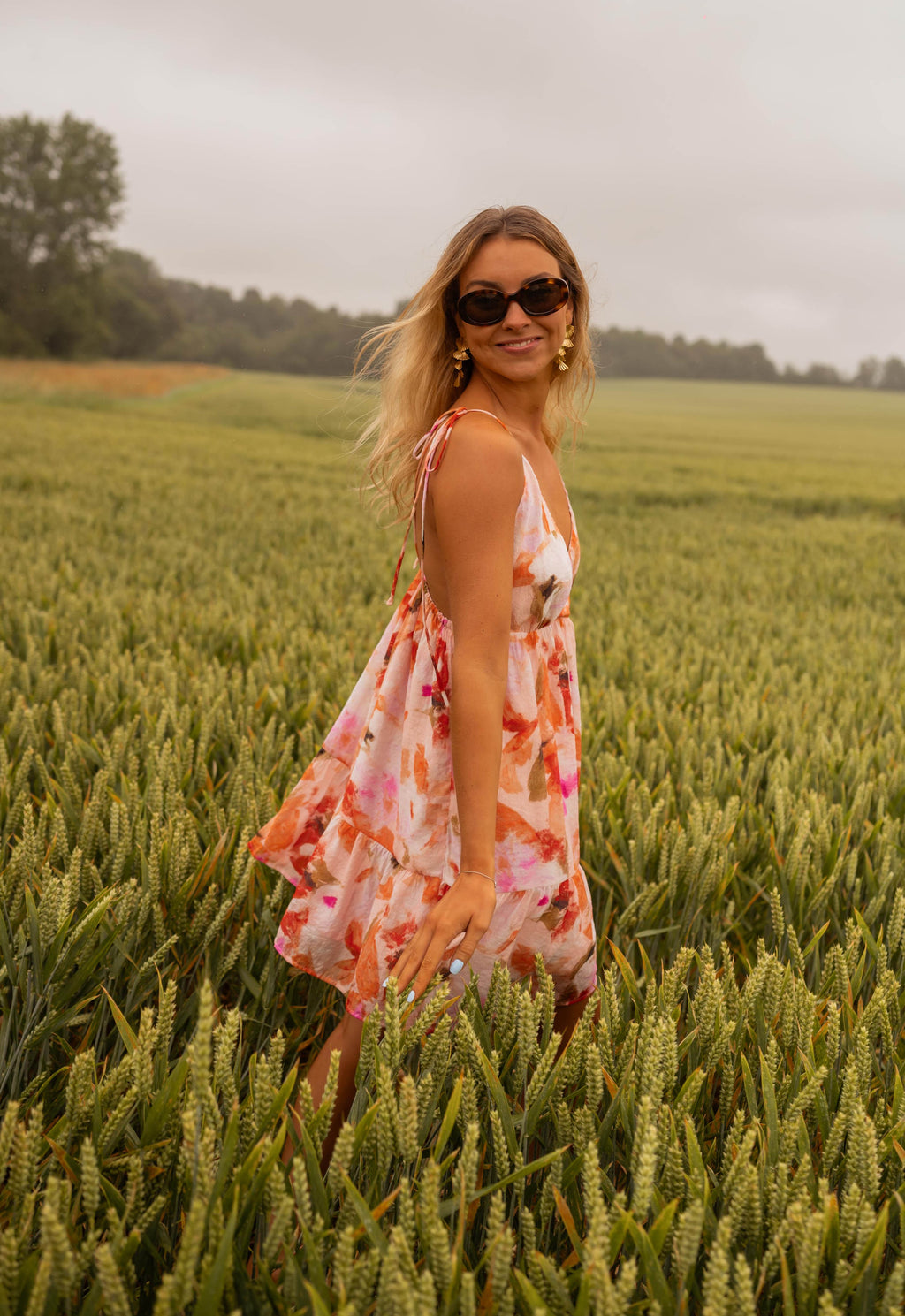 Robe Cécile - à fleurs