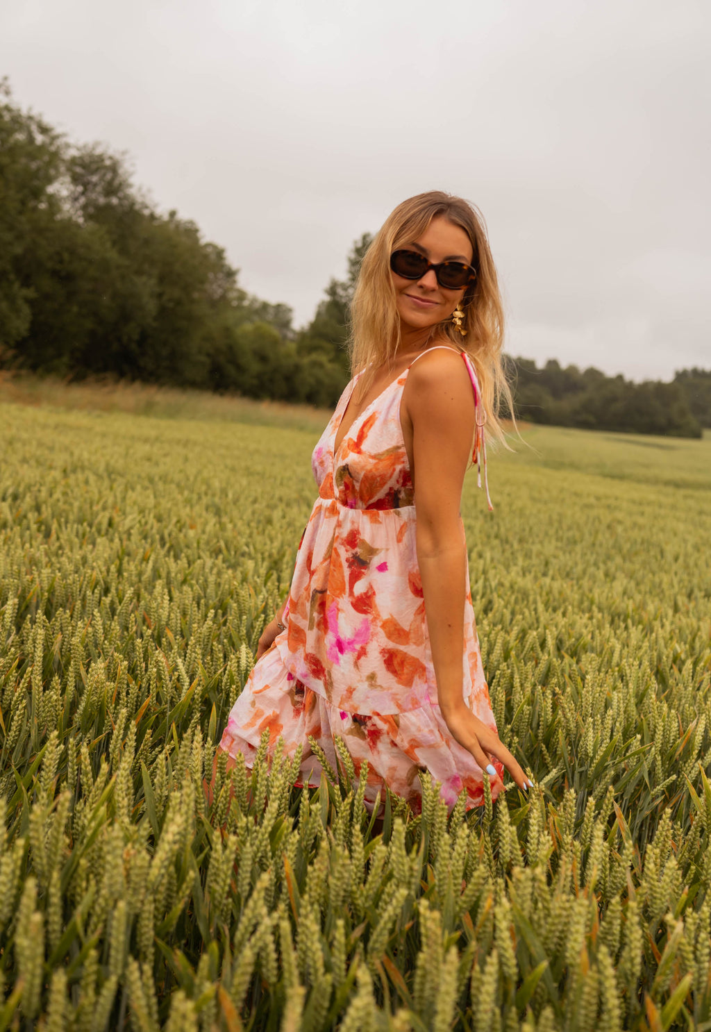 Robe Cécile - à fleurs