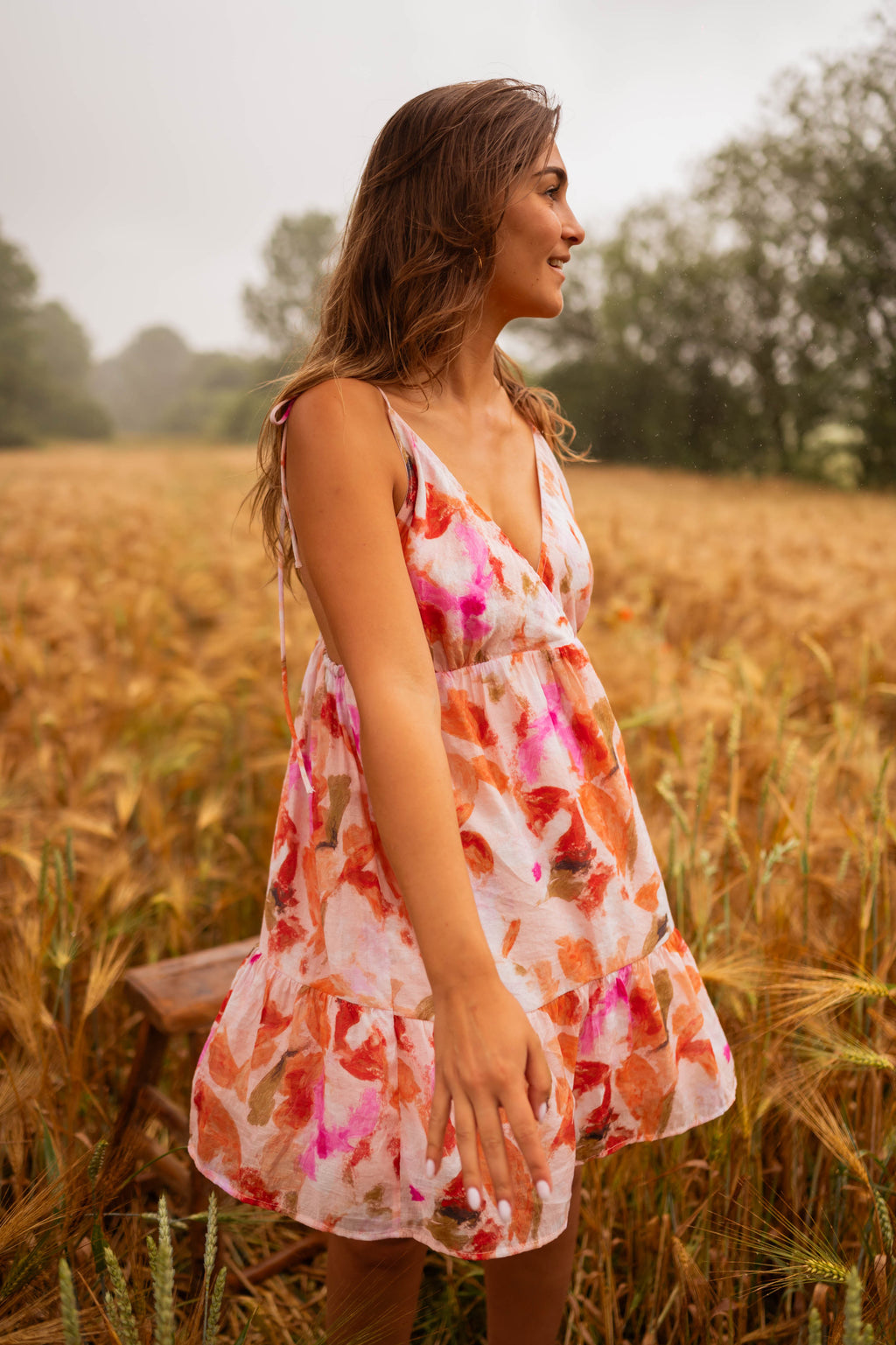 Robe Cécile - à fleurs