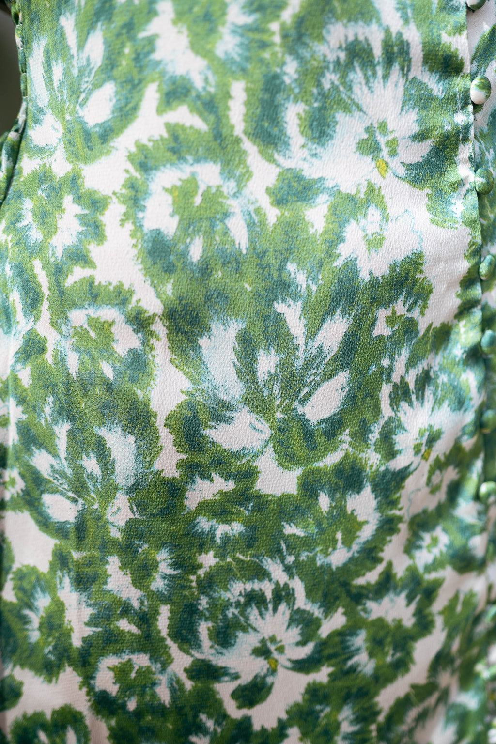 Dress Adena - green patterned