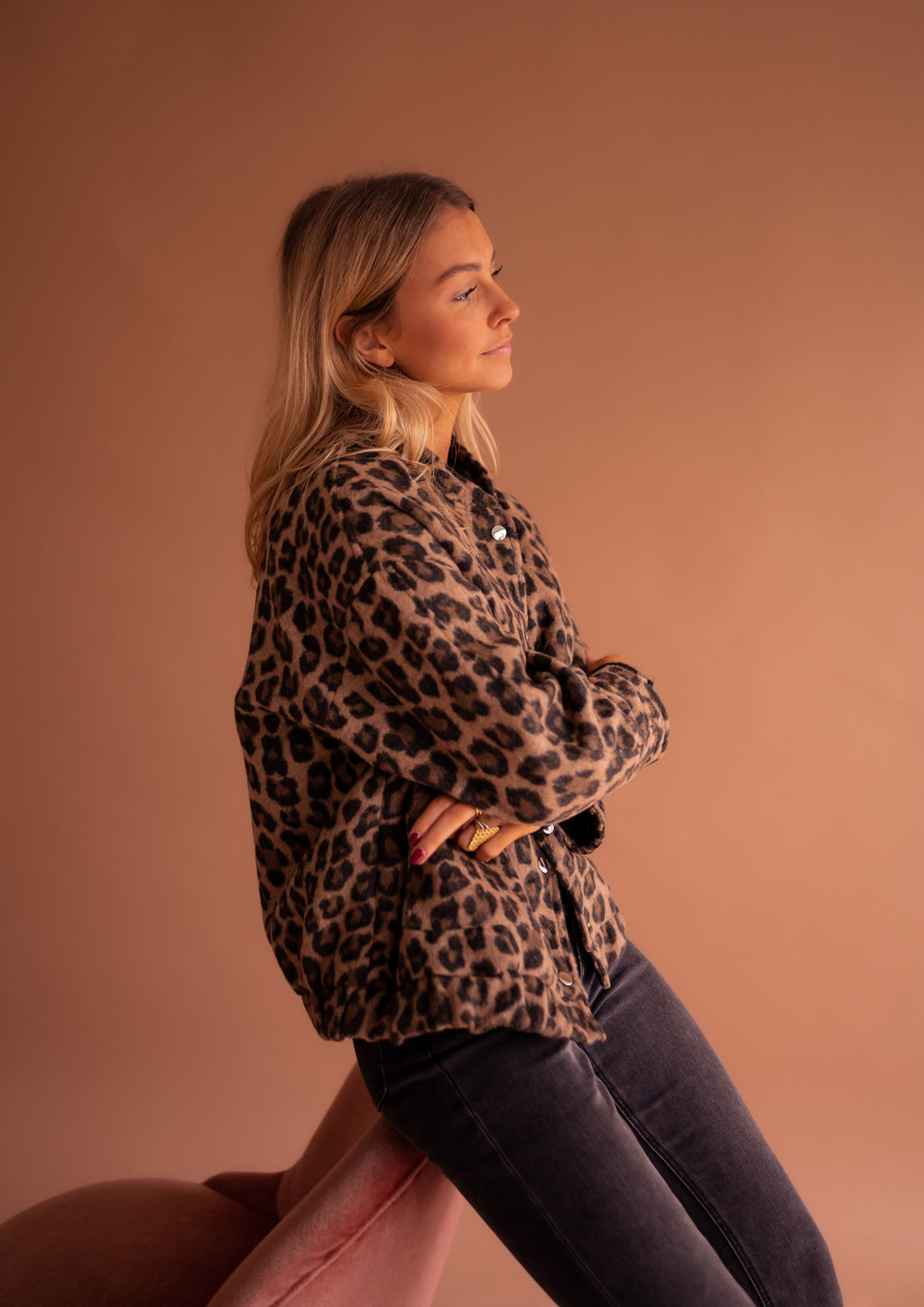 Bomber jacket Cleo - leopard