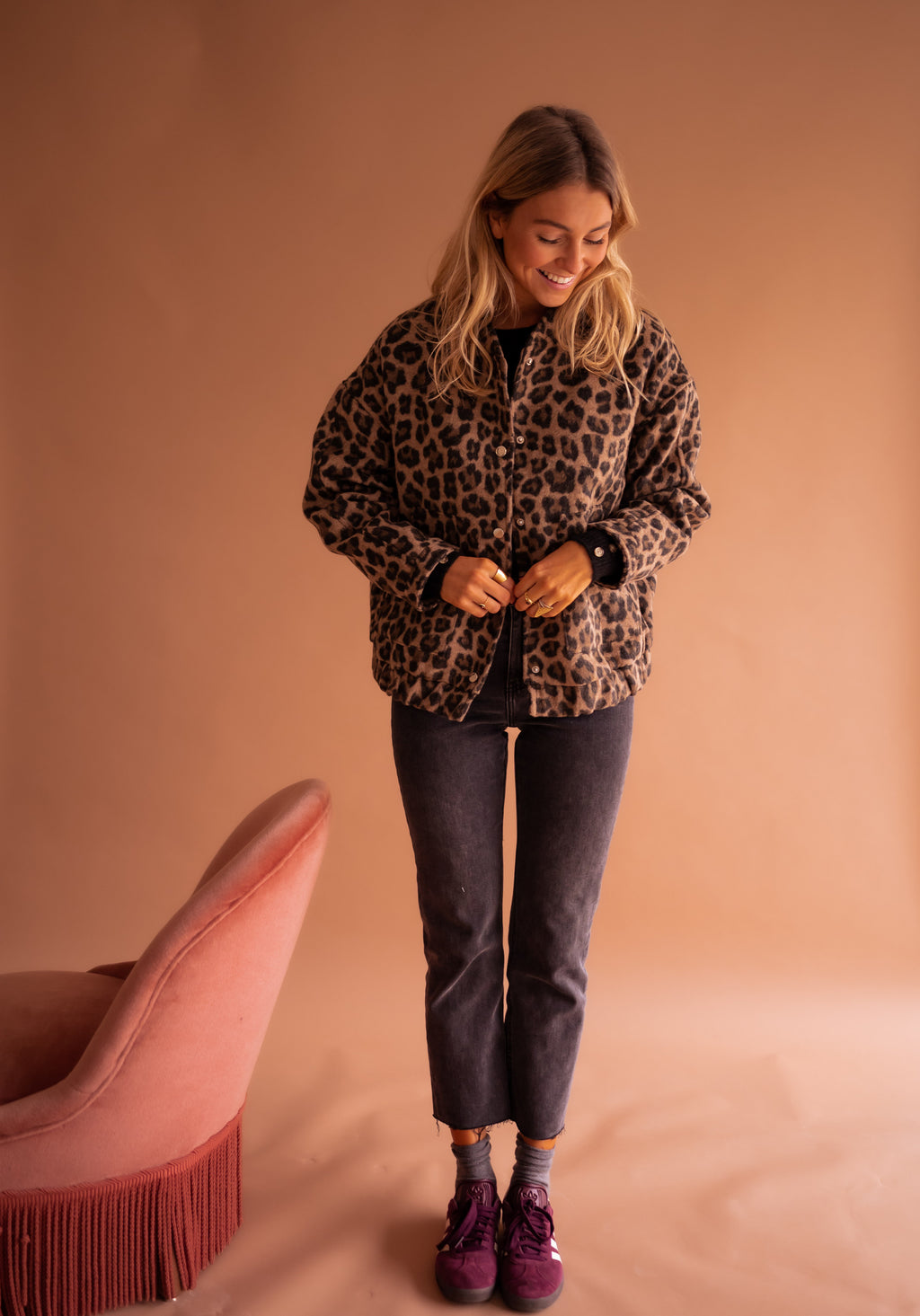 Bomber jacket Cleo - leopard