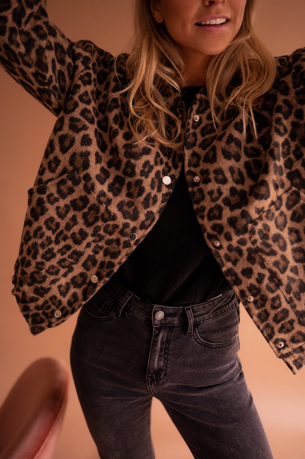 Bomber jacket Cleo - leopard