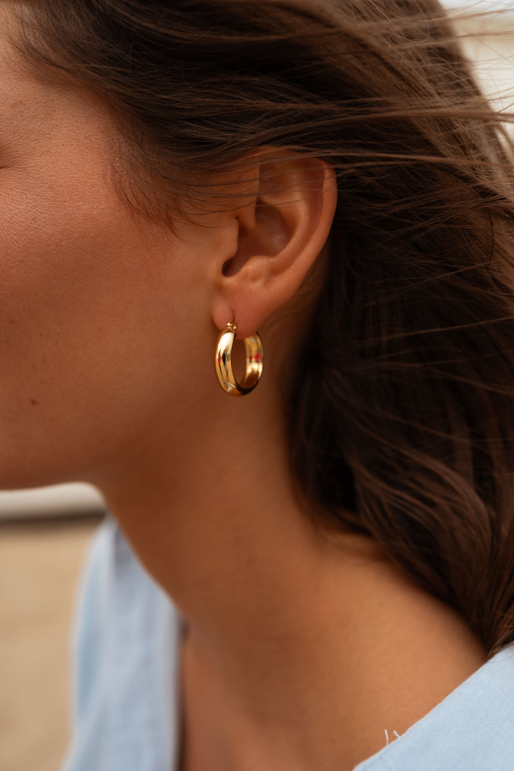 Sabry earrings - golden