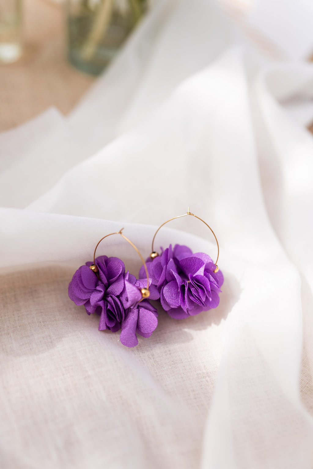 Boucles d’oreilles Tamara - violettes