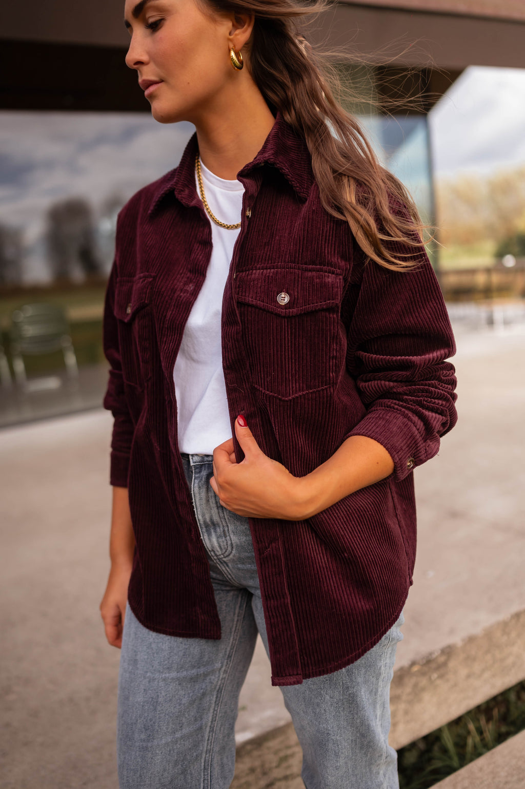 Lopa shirt - burgundy