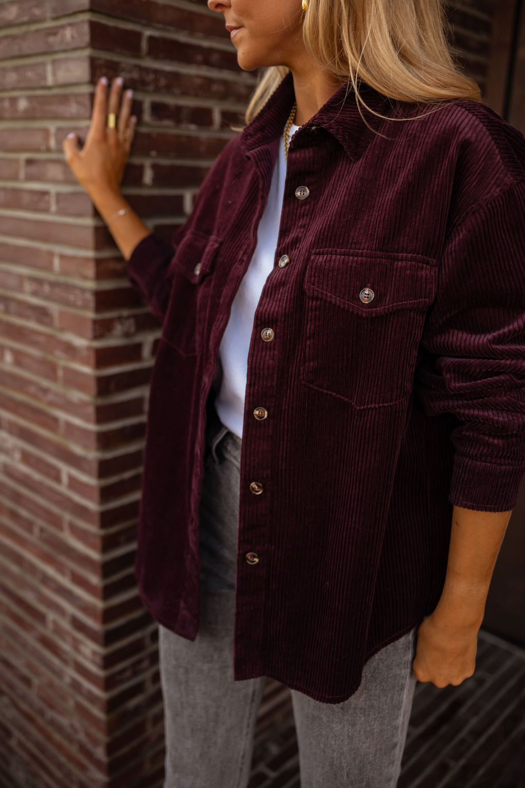 Lopa shirt - burgundy