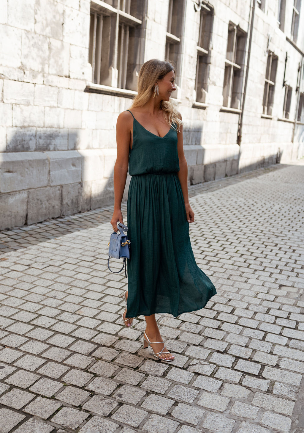 Dalie dress - duck green