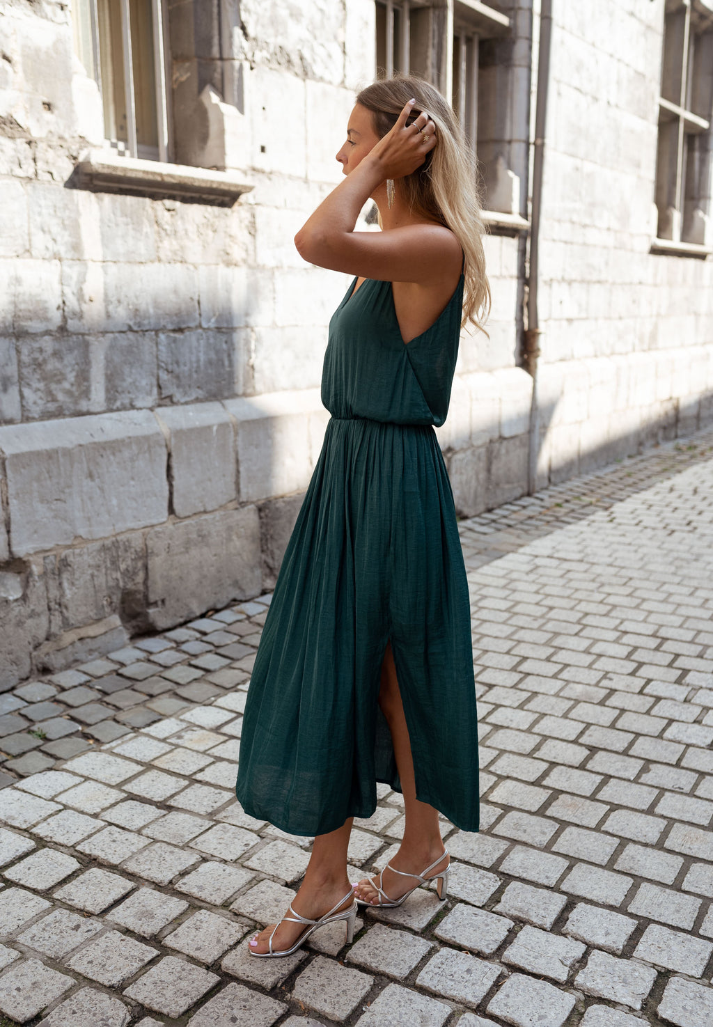 Dalie dress - duck green