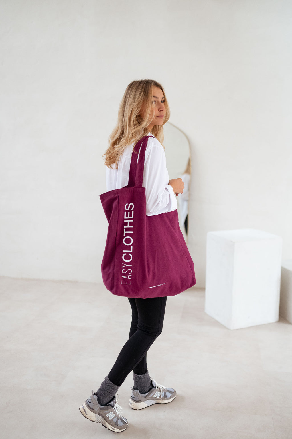 Tote bag EASY CLOTHES - bordeaux