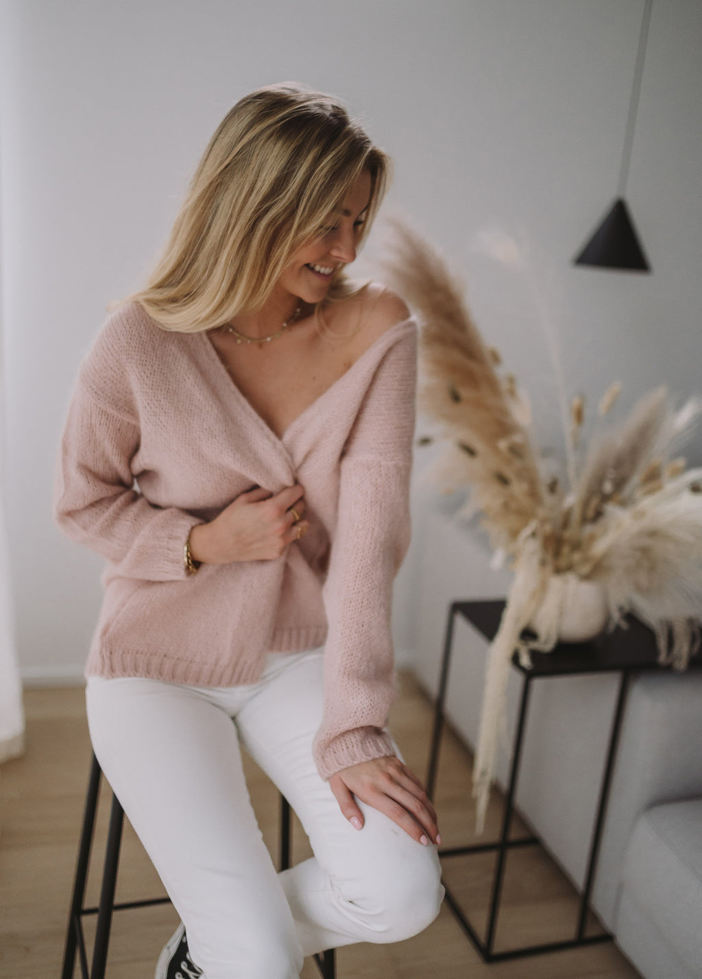 Cardigan Easy Clothes - Pink powdered