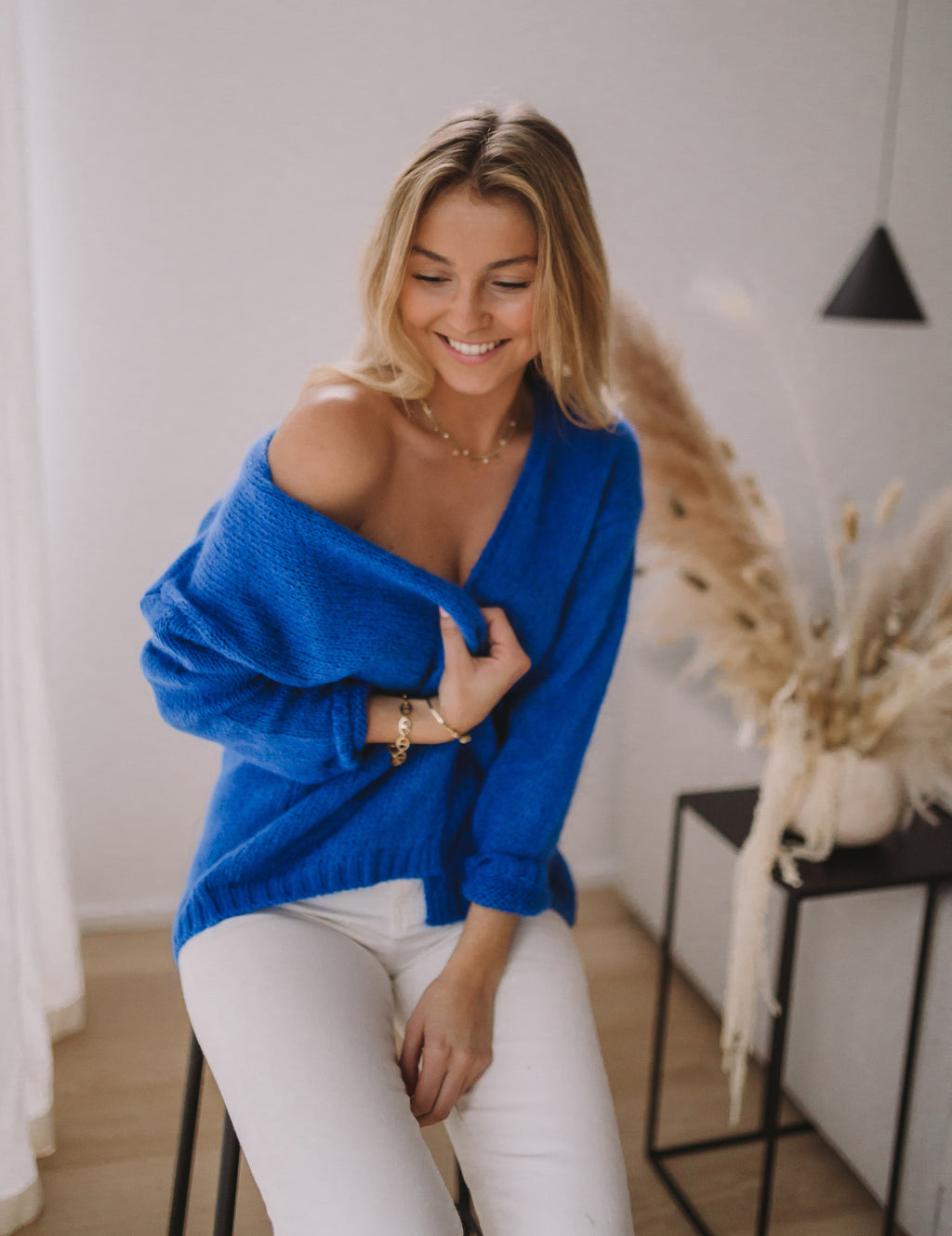 Cardigan Easy Clothes - Electric blue