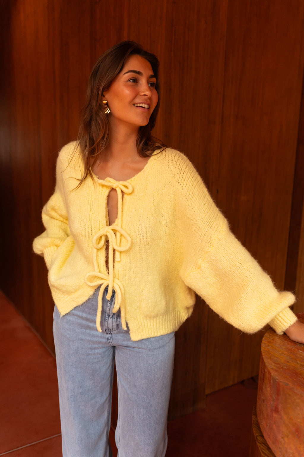 Janou cardigan - yellow