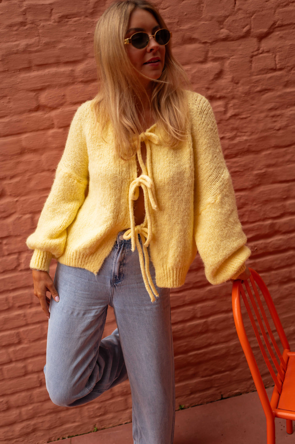 Janou cardigan - yellow