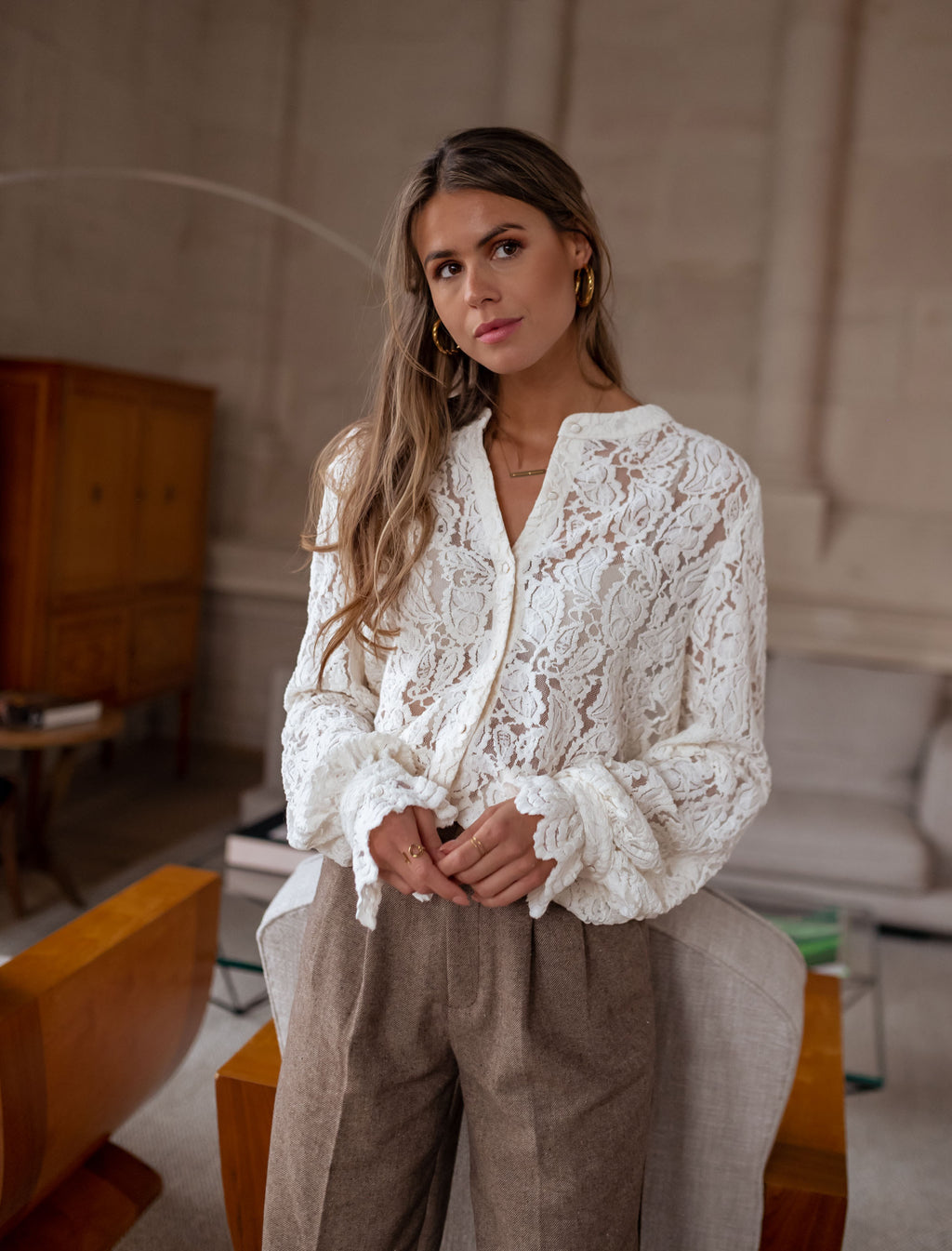 Blouse Jade - écrue