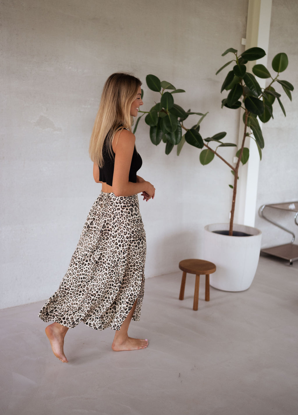 Long skirt Amalya - leopard