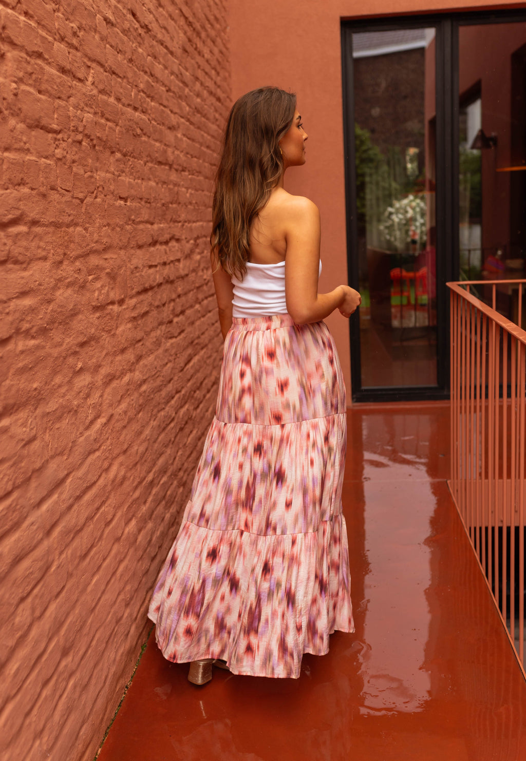 Esteban skirt - pink patterned