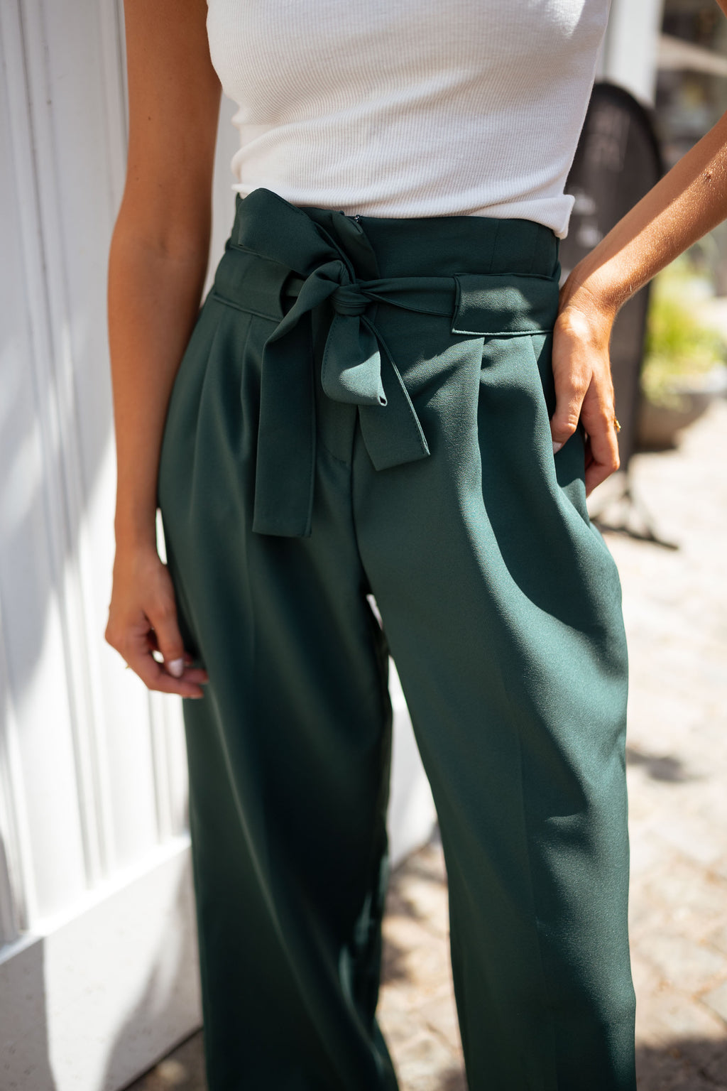 Pantalon Kalie - vert foncé