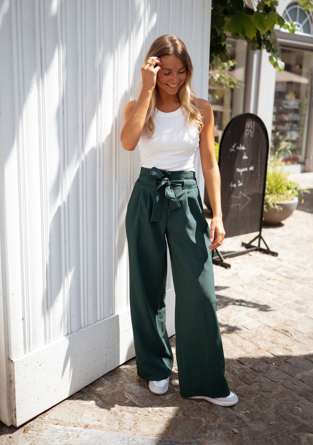 Pants Kalie - Dark green