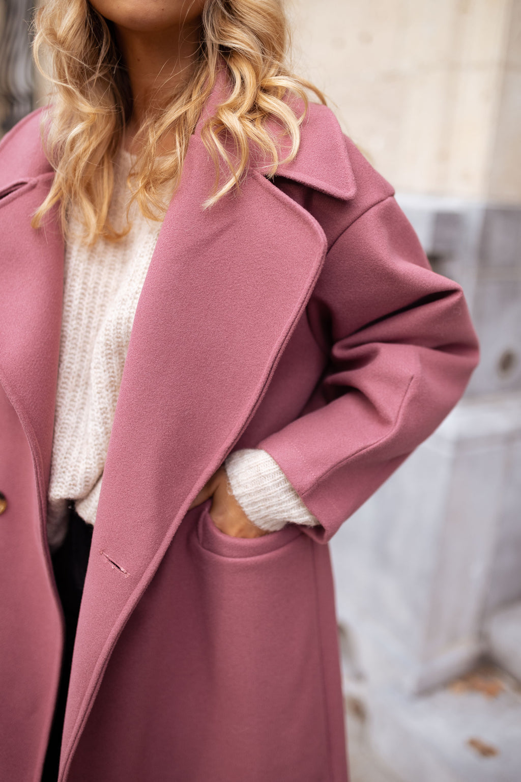 Manteau Ortal - rose