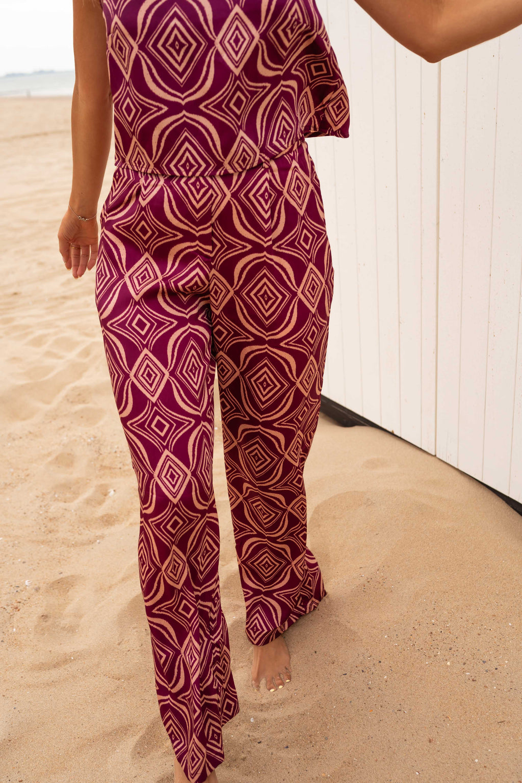 Telio pants - purple patterned