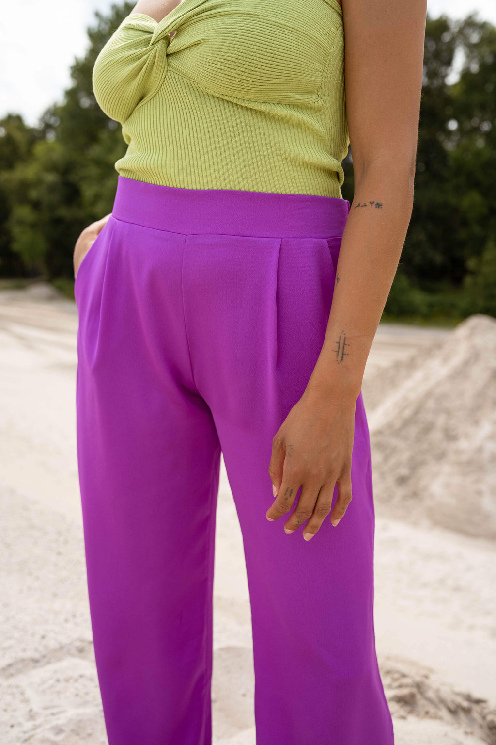 Pantalon Thaly - violet