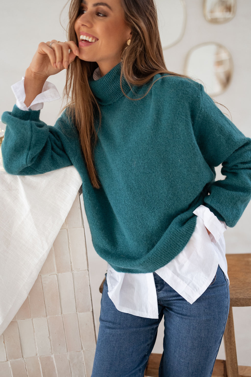 Pull Laurya - vert canard