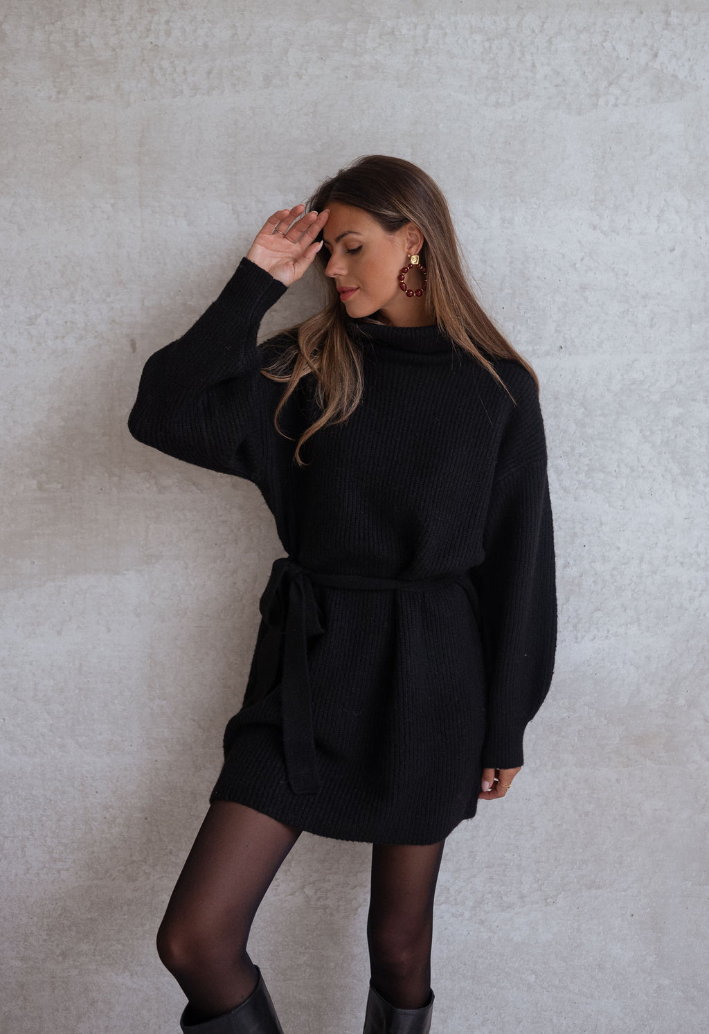 Sweater Dress Rachel - Black