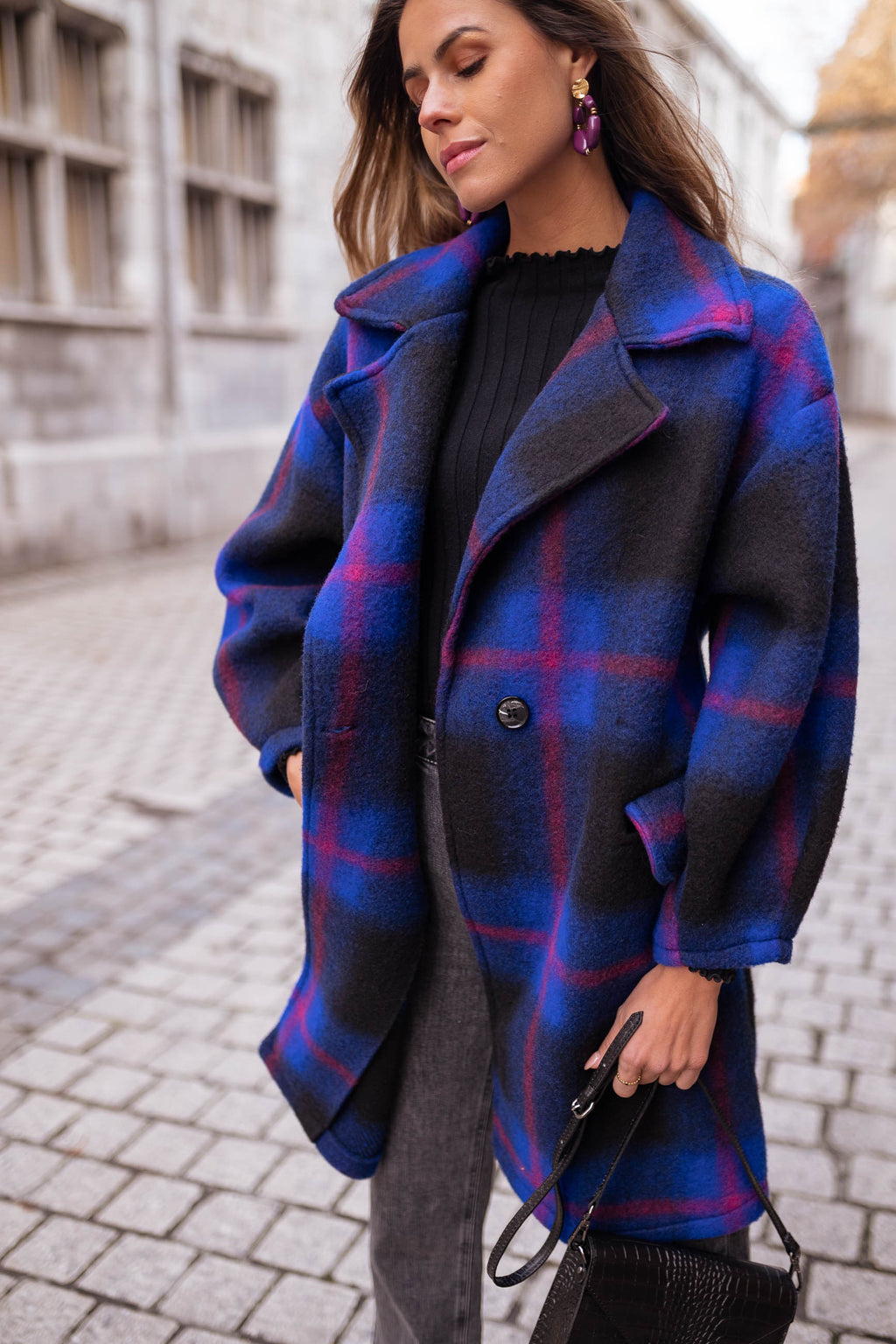 Riza coat - Checkered