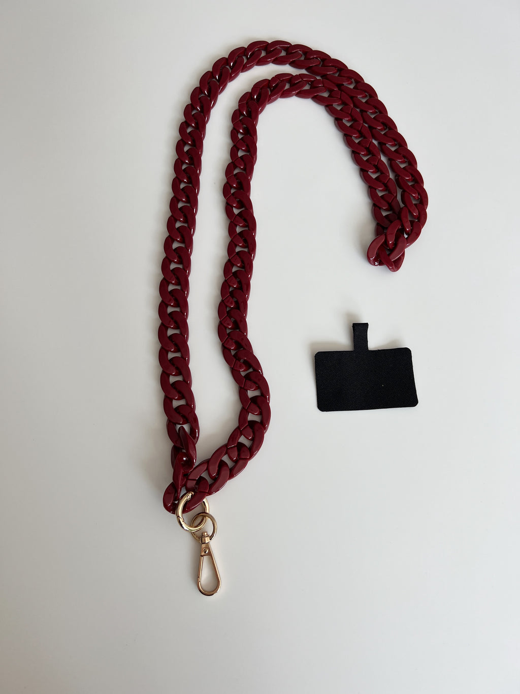 Togo phone lanyard - Burgundy